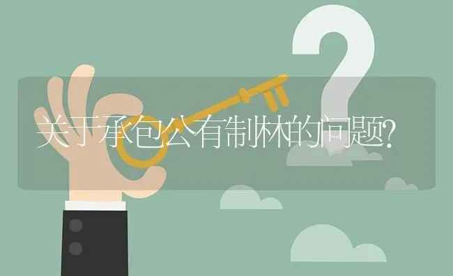 关于承包公有制林的问题? | 养殖问题解答