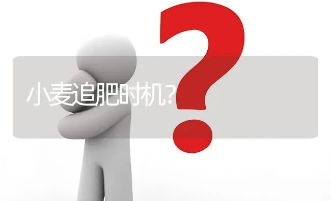 小麦追肥时机? | 养殖问题解答