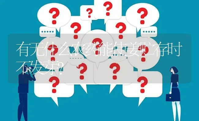 有无什么农药能使姜贮存时不发芽? | 养殖问题解答