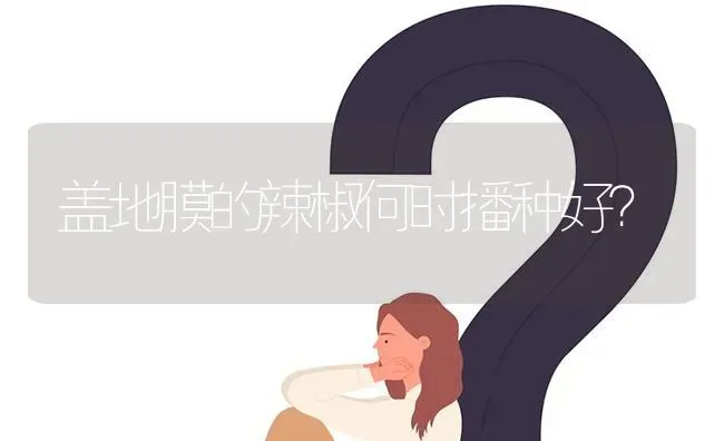 盖地膜的辣椒何时播种好? | 养殖问题解答