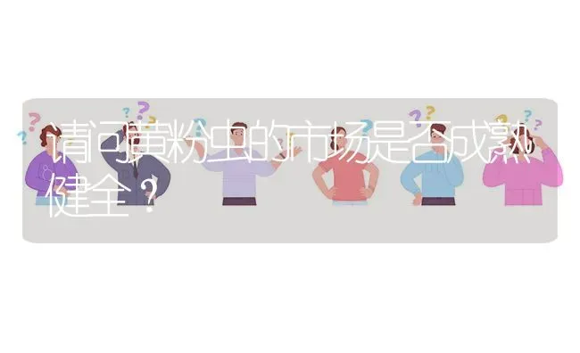 请问黄粉虫的市场是否成熟健全? | 养殖问题解答