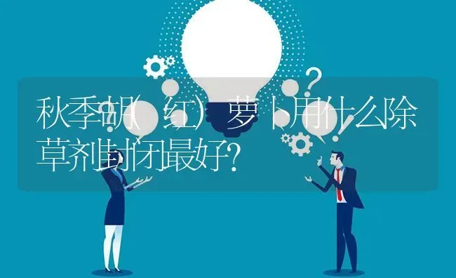 秋季胡(红)萝卜用什么除草剂封闭最好? | 养殖问题解答