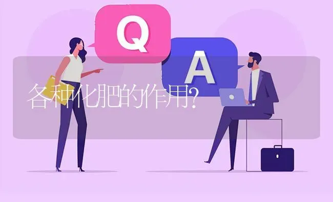 各种化肥的作用? | 养殖问题解答