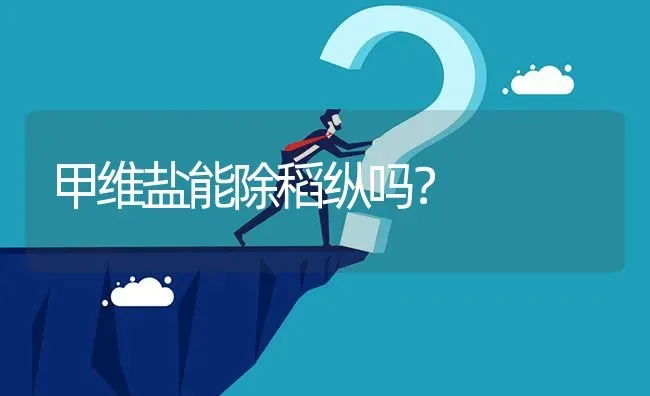 甲维盐能除稻纵吗? | 养殖问题解答