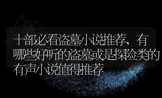 十部必看盗墓小说推荐,有哪些好听的盗墓或是探险类的有声小说值得推荐 | 养殖常见问题