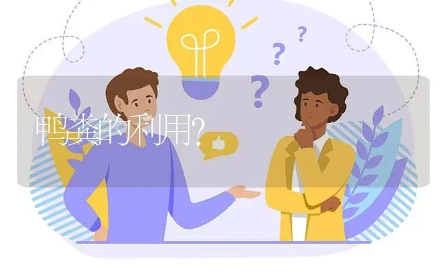 鸭粪的利用? | 养殖问题解答