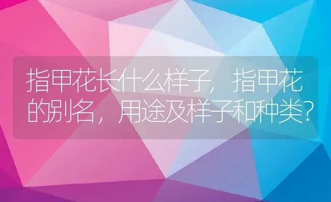 指甲花长什么样子,指甲花的别名，用途及样子和种类？ | 养殖常见问题