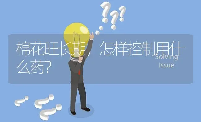 棉花旺长期,怎样控制用什么药? | 养殖问题解答