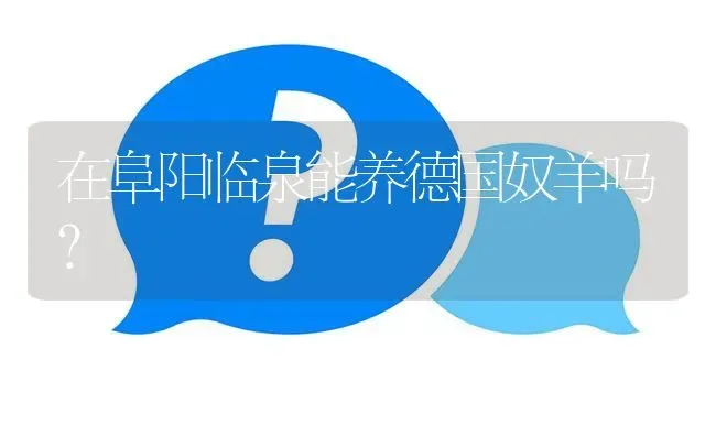 在阜阳临泉能养德国奴羊吗? | 养殖问题解答