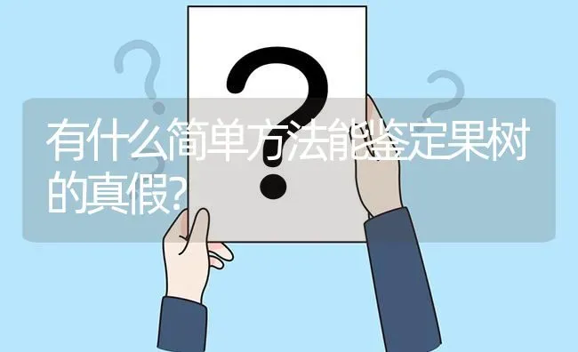 有什么简单方法能鉴定果树的真假? | 养殖问题解答