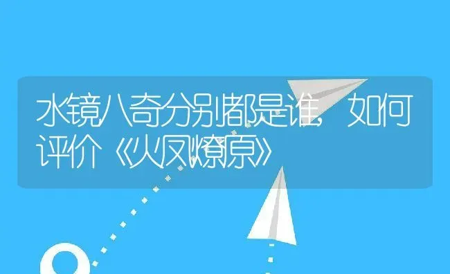 水镜八奇分别都是谁,如何评价《火凤燎原》 | 养殖常见问题