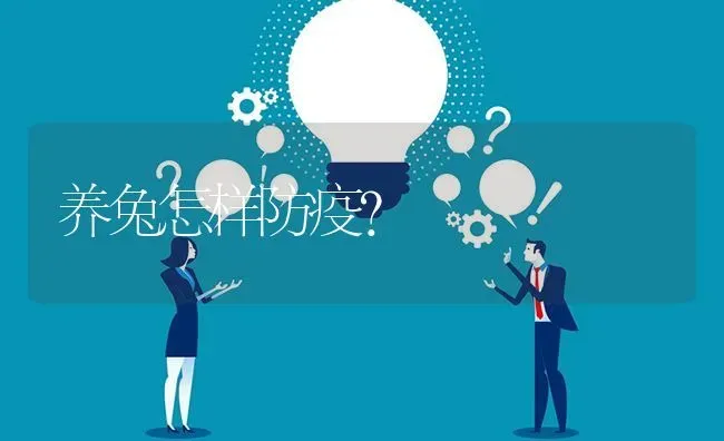 养兔怎样防疫? | 养殖问题解答