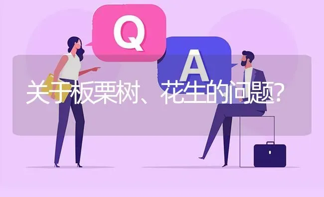 关于板栗树、花生的问题? | 养殖问题解答
