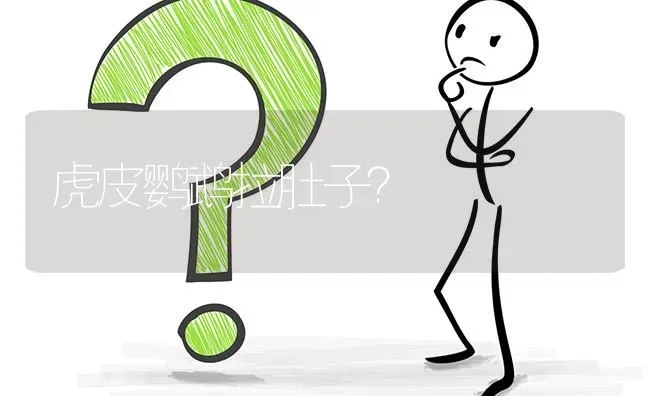 虎皮鹦鹉拉肚子? | 养殖问题解答