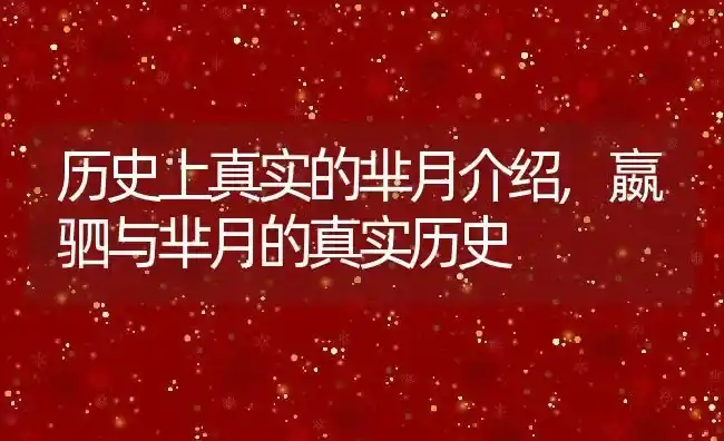 历史上真实的芈月介绍,嬴驷与芈月的真实历史 | 养殖常见问题