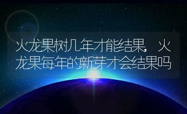 火龙果树几年才能结果,火龙果每年的新芽才会结果吗 | 养殖常见问题