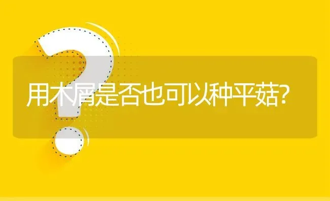 用木屑是否也可以种平菇? | 养殖问题解答