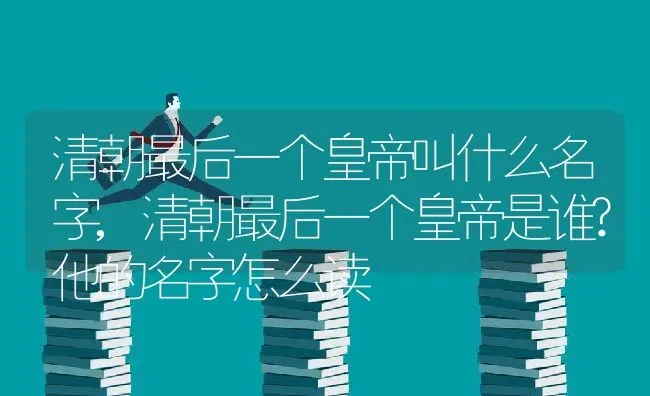 清朝最后一个皇帝叫什么名字,清朝最后一个皇帝是谁?他的名字怎么读 | 养殖常见问题