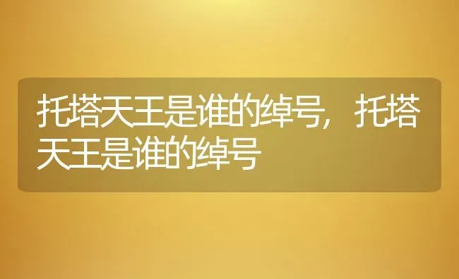托塔天王是谁的绰号,托塔天王是谁的绰号 | 养殖常见问题