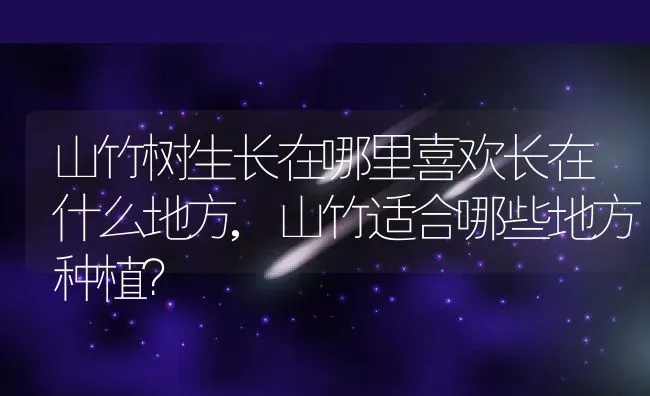 山竹树生长在哪里喜欢长在什么地方,山竹适合哪些地方种植？ | 养殖常见问题