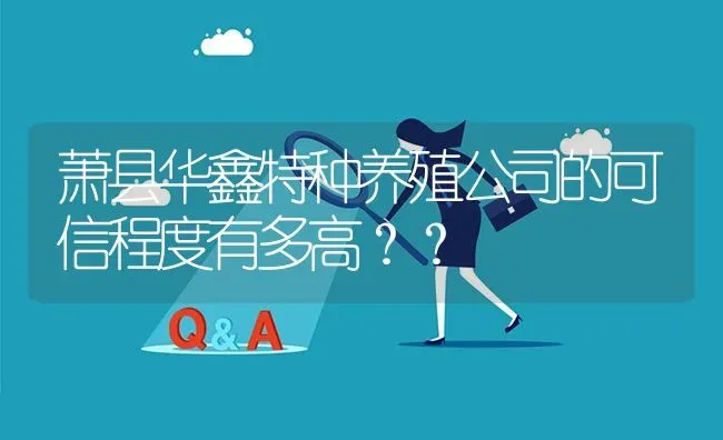 萧县华鑫特种养殖公司的可信程度有多高?? | 养殖问题解答