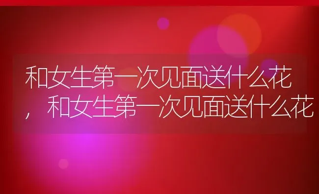 和女生第一次见面送什么花,和女生第一次见面送什么花 | 养殖常见问题