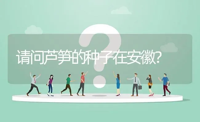 请问芦笋的种子在安徽? | 养殖问题解答