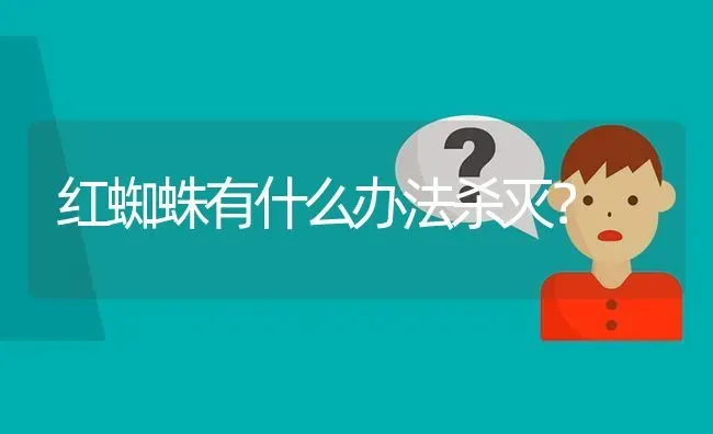 红蜘蛛有什么办法杀灭? | 养殖问题解答