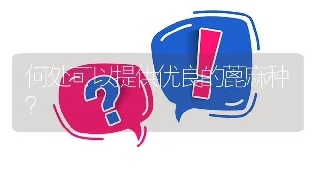 何处可以提供优良的蓖麻种? | 养殖问题解答