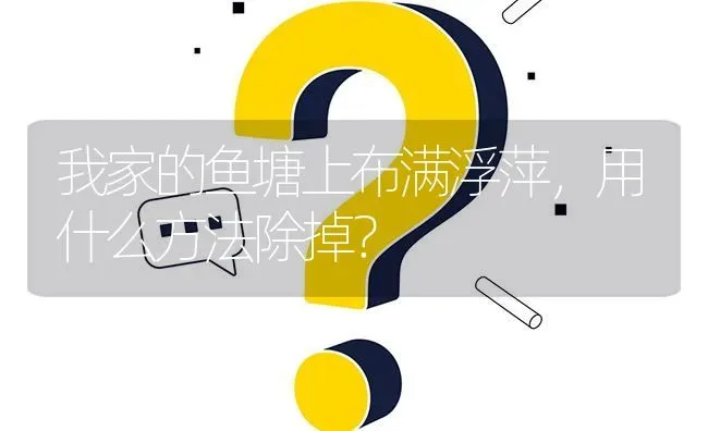 我家的鱼塘上布满浮萍,用什么方法除掉? | 养殖问题解答