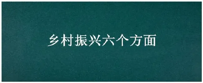 乡村振兴六个方面 | 农业答疑