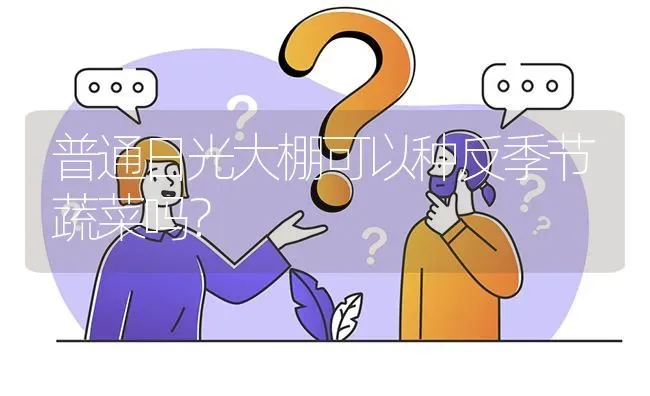 普通日光大棚可以种反季节蔬菜吗? | 养殖问题解答