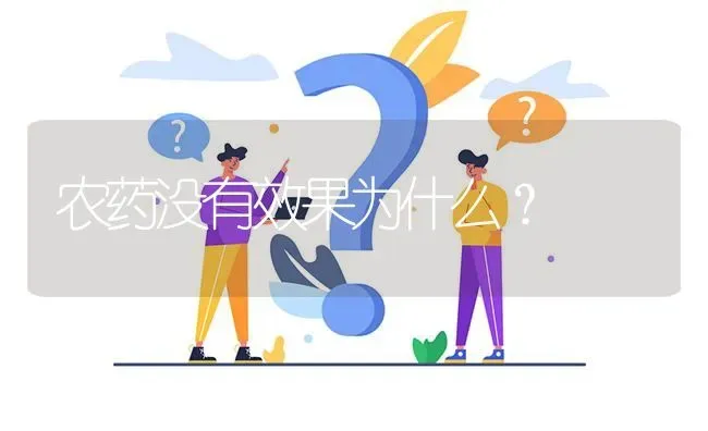 农药没有效果为什么? | 养殖问题解答