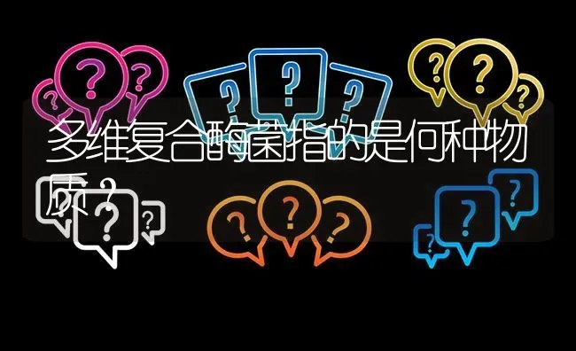 多维复合酶菌指的是何种物质? | 养殖问题解答