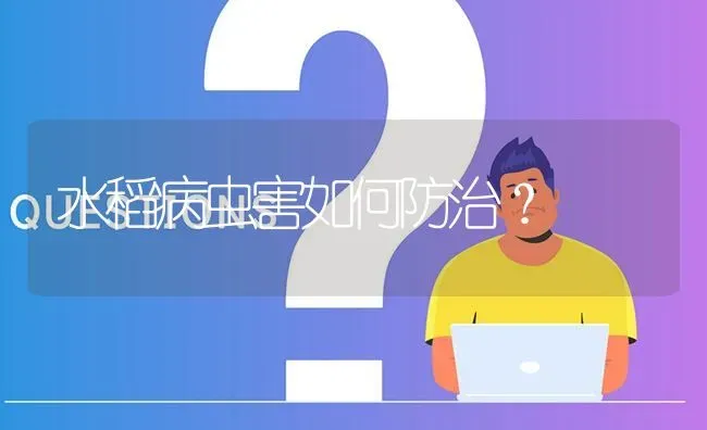 水稻病虫害如何防治? | 养殖问题解答