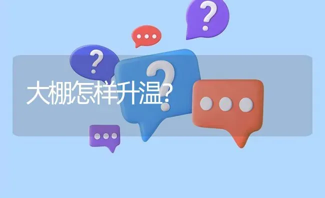 大棚怎样升温? | 养殖问题解答