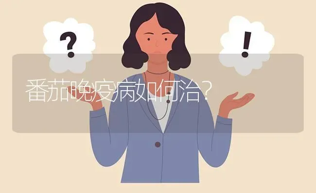 番茄晚疫病如何治? | 养殖问题解答