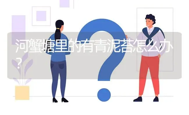 河蟹塘里的有青泥苔怎么办? | 养殖问题解答
