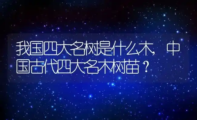 我国四大名树是什么木,中国古代四大名木树苗？ | 养殖常见问题