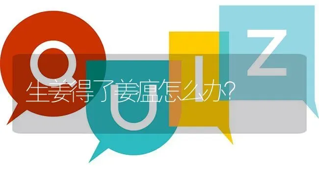 生姜得了姜瘟怎么办? | 养殖问题解答