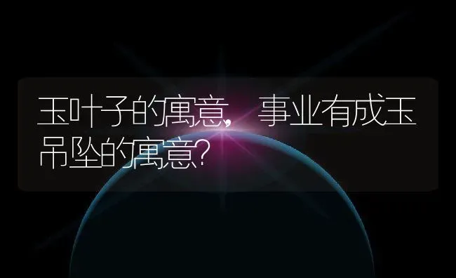 玉叶子的寓意,事业有成玉吊坠的寓意？ | 养殖常见问题