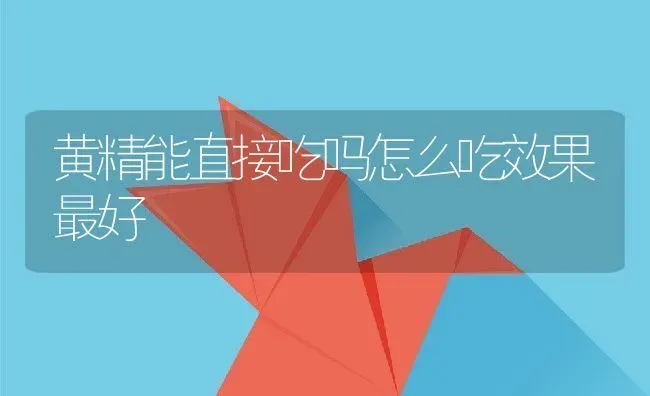 黄精能直接吃吗怎么吃效果最好 | 养殖常见问题