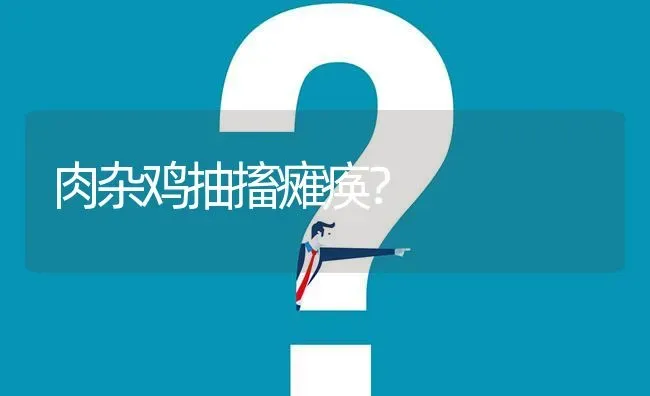 肉杂鸡抽搐瘫痪? | 养殖问题解答