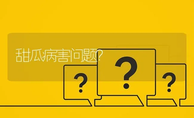 甜瓜病害问题? | 养殖问题解答