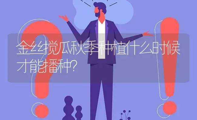 金丝搅瓜秋季种植什么时候才能播种? | 养殖问题解答