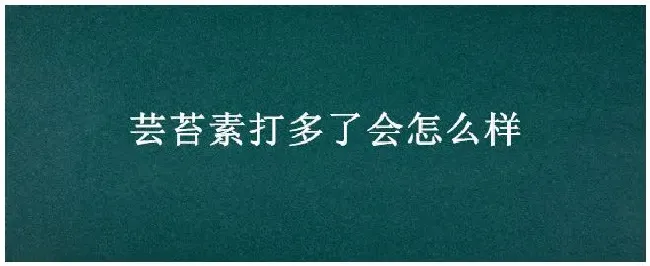 芸苔素打多了会怎么样 | 农业常识