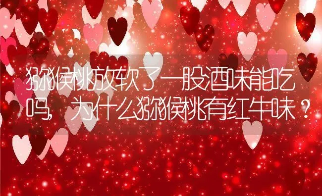 猕猴桃放软了一股酒味能吃吗,为什么猕猴桃有红牛味？ | 养殖常见问题