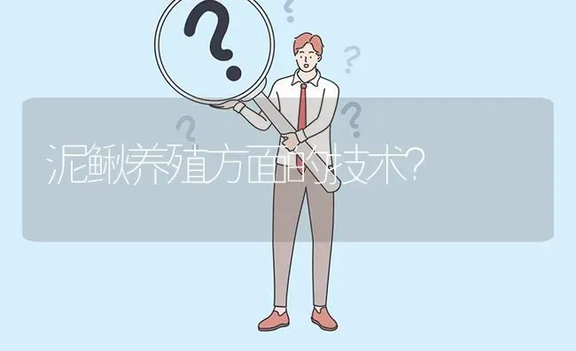 泥鳅养殖方面的技术? | 养殖问题解答