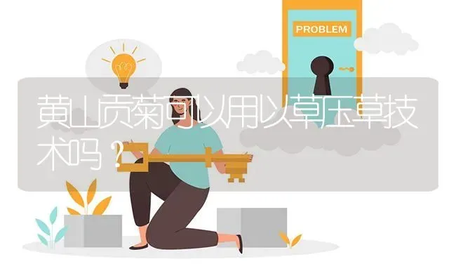 黄山贡菊可以用以草压草技术吗? | 养殖问题解答