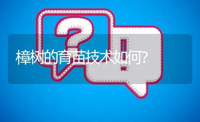 樟树的育苗技术如何? | 养殖问题解答